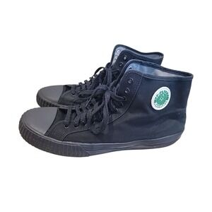 PF Flyers Black Canvas Center Hi Sandlot High Top Basketball Sneakers Men's 16